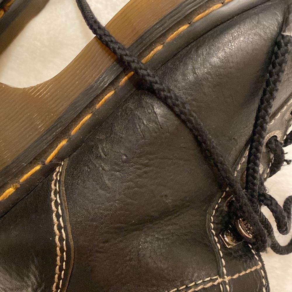 Vintage 90’s 8542 Dr Martens unisex black leather oil resistant work boots - Picture 9 of 9